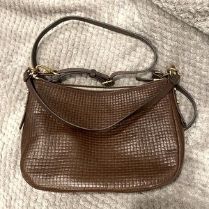 Fossil cowhide genuine leather brown purse